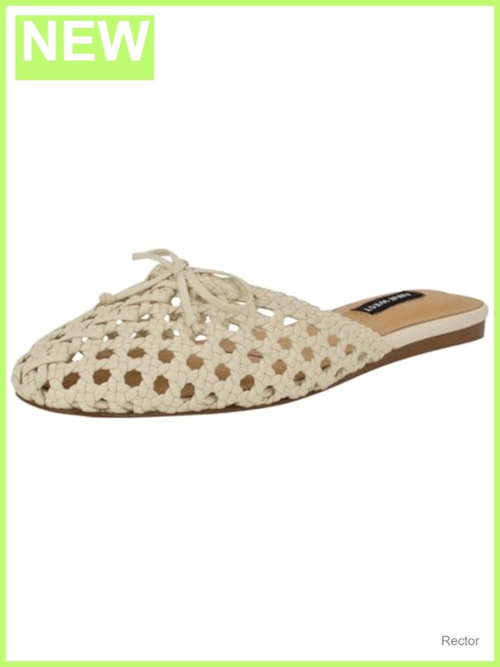 Nine West Lolah Faux Leather Slip-On Dress Flats Bow